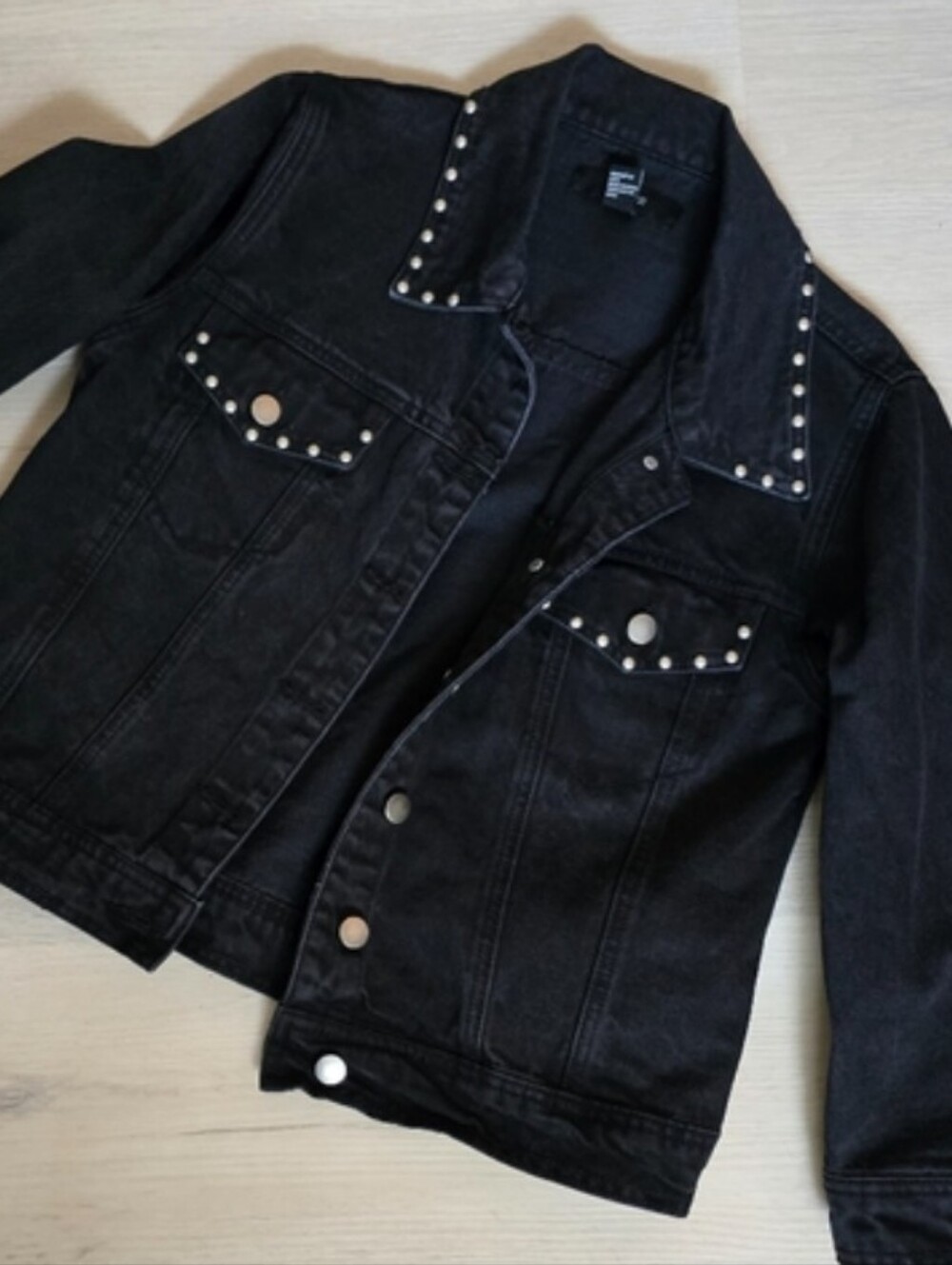 Studded jeans jacket